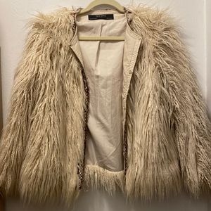 Zara fur coat